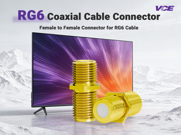 Gold-Plated Coaxial Cable Connector