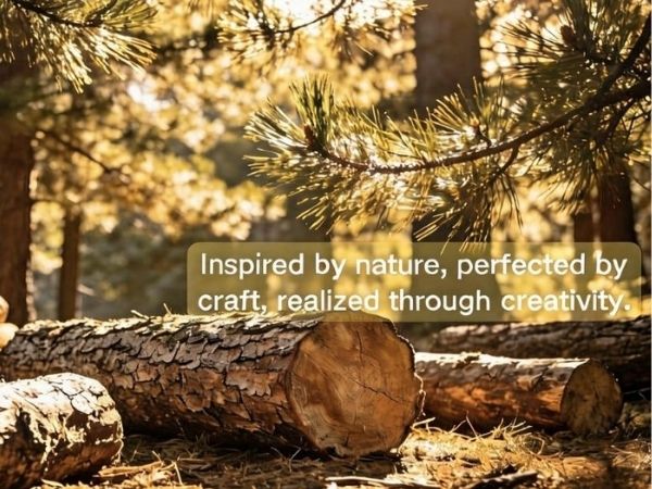 Inspired by nature, perfected bycraft, realized through creativity.