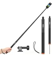 VRIG 63in Invisible Selfie Stick Monopod with Stake Spike Golf Tripod Extension Long Stick for In...