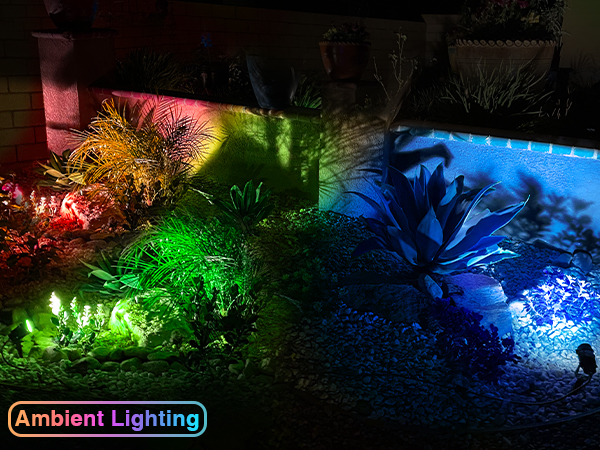 RGB landscape lights
