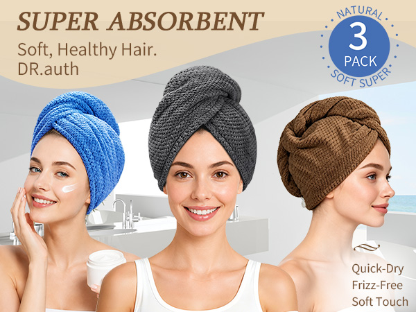 SUPER ABSORBENT Soft, Healthy Hair. DR.auth