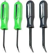 SUNHZMCKP 4 PCS Mini Pry Bar, Multifunction Small Pocket Pry Bar Tool with Magnet Top, for Car Re...