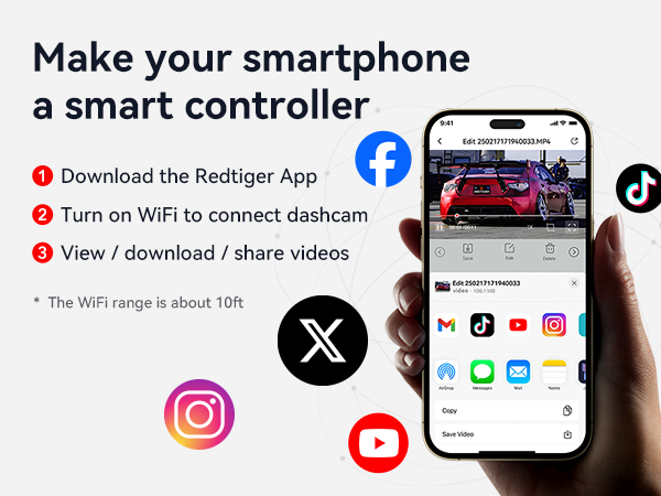 dash cam front and rear
