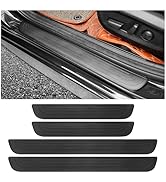 4PCS Car Door Sill Protector,Anti-Scratch Rubber Car Door Protector Edge Guards for Door Steps,Un...