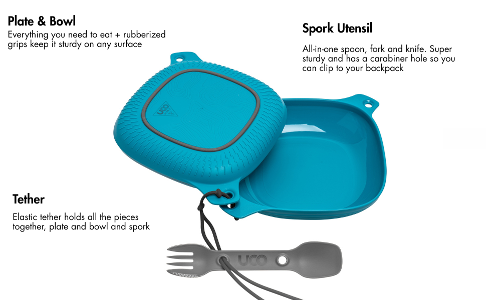 uco mess kit for campers 4 piece mess kit UCO GEAR