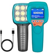 BTMETER Stroboscope Strobe Light Tachometer Non Contact Measure 60-999999 RPM/FPM Velocity Hz wit...