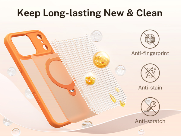 anti-fingerprint anti-scratch keep new and clean