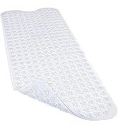 Linoows Bathtub and Shower Mats, 40x16 Inch Extra Large Non Slip Soft Bath Tub Mat with Suction C...