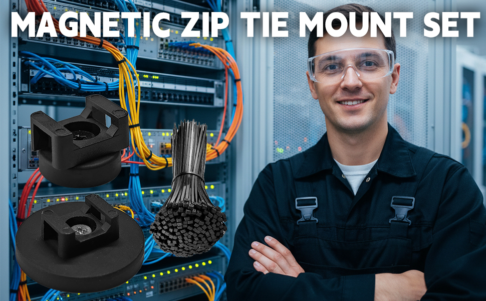Magnetic zip tie