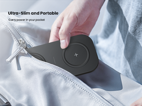 TAMOXI 2 in 1 Dual Wireless Charging Pad