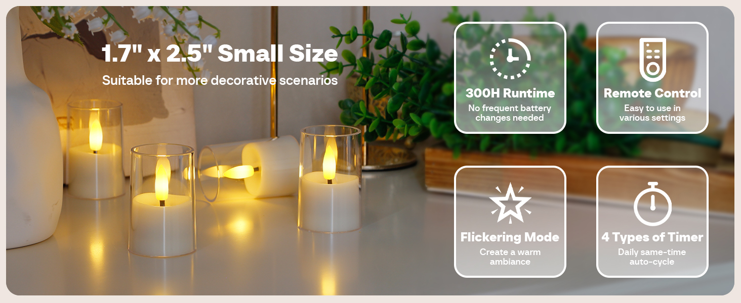 flameless tea light candles