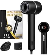 Hair Dryer,160000RPM Fast Drying Blow Dryer,Negative Ionic Care High Speed Hair Dryer,Less Heat D...