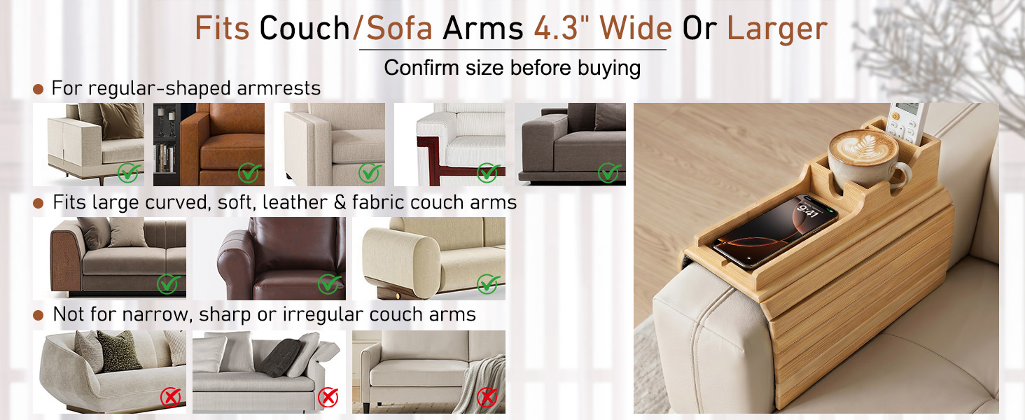 sofa arm tray