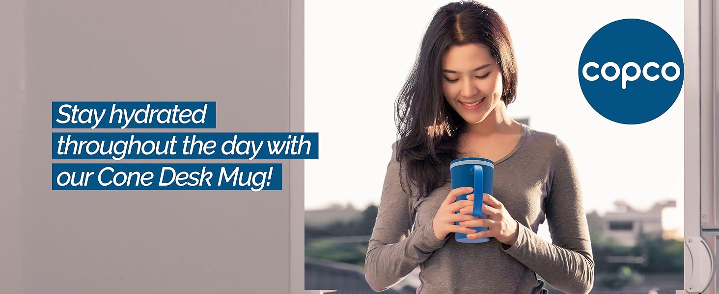 Stylish desk mug for work hot beverage mug durable coffee mug office desk mug