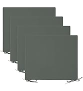 Basic Beyond Outdoor Chair Cushions for Patio Furniture - Square Corner Outdoor Chair Cushions Se...