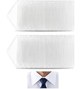 Collar Stays for Polo Shirts 120PCS,No Curl PVC Shirt Collar Stays for Men,Tape For Man Collar Sh...