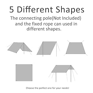 1-4 Person Ultralight Waterproof Tent Tarp Footprint Ground Sheet Mat