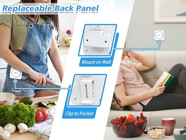 SINGCALL Wireless Portable Pager Receiver Replaceable Back Panel