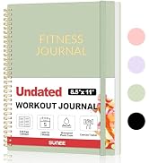 Fitness Journal Workout Planner for Women &amp; Men, A4 (8.5" x 11") Workout Journal Log Book Planner...