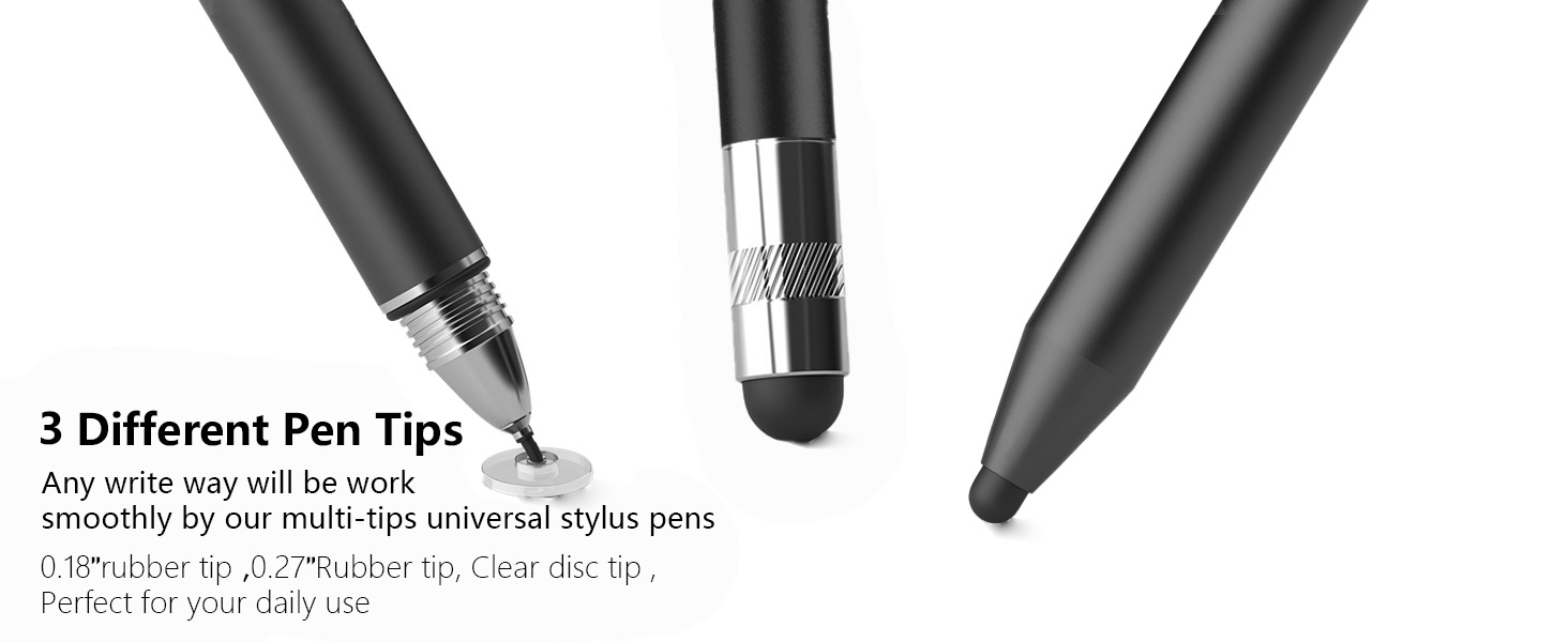 3 Different Pen Tips