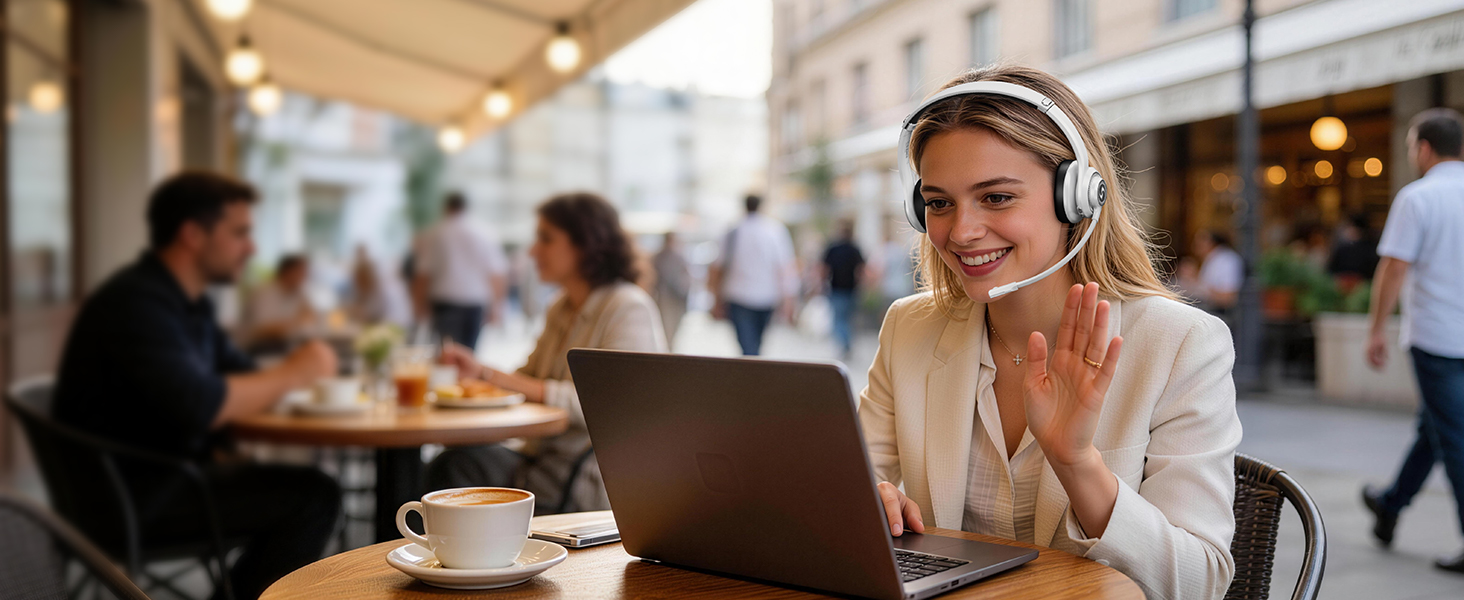 Wireless Headsets with Microphone