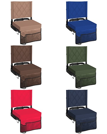 stadium seats with back support 2 pack