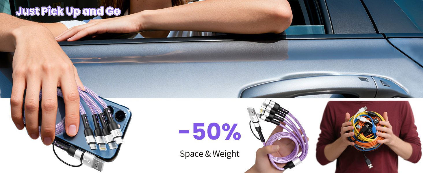 Stylish Portable Travel Charging Cable