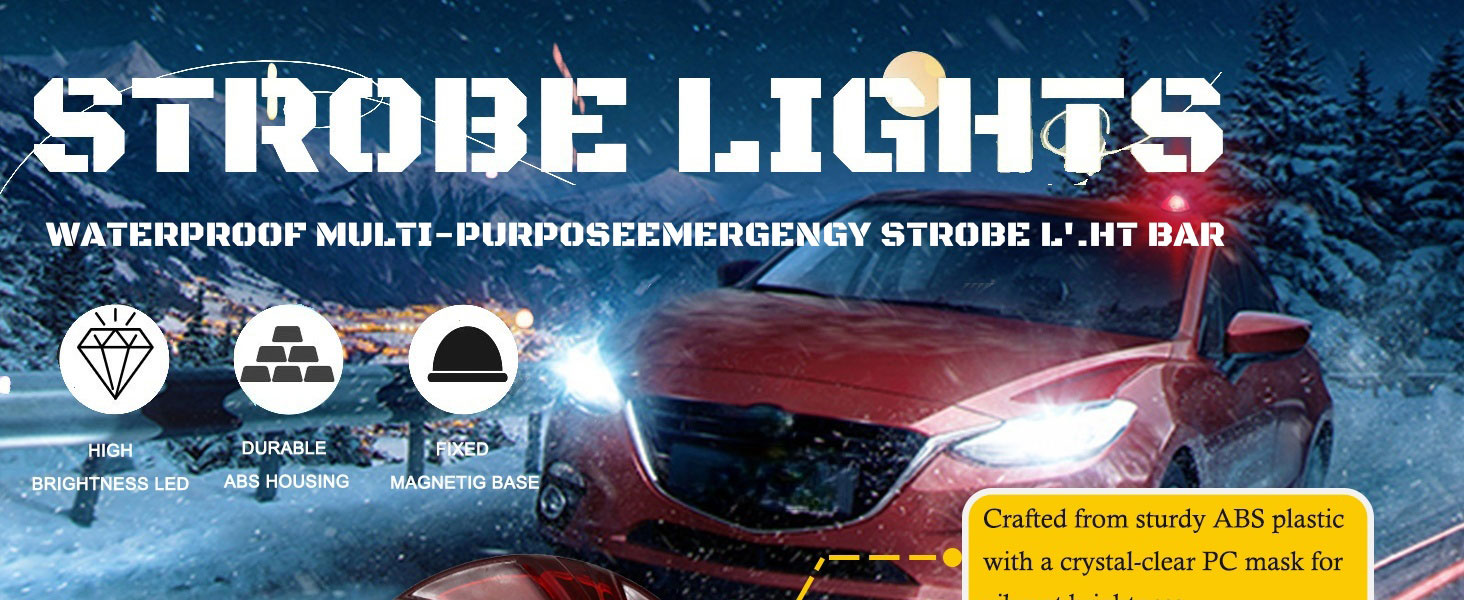 Emergency Flare Alert LED Flare Beacon Auto Roadside Safety Warning Signal Caution Light