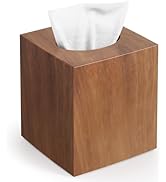 Tissue Box Holder, Tissue Box Cover Square Facial Tissue Holder Storage for Bathroom Vanity, Coun...