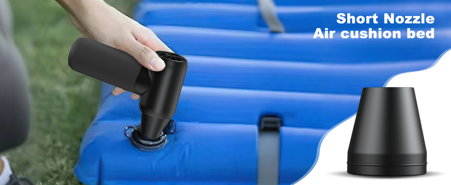 Short nozzle air duster