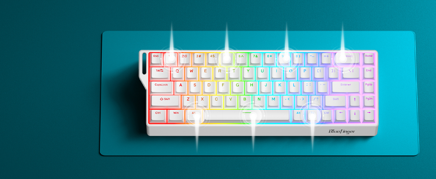 bluetooth gaming keyboard mechanical keyboard 60 percent keyboard wireless