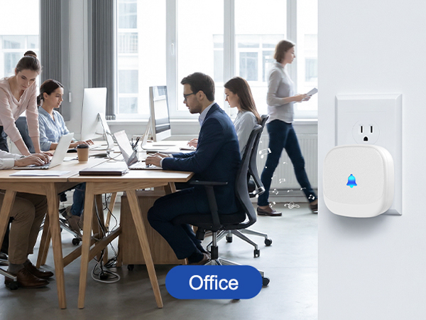 Wireless doorbell for office