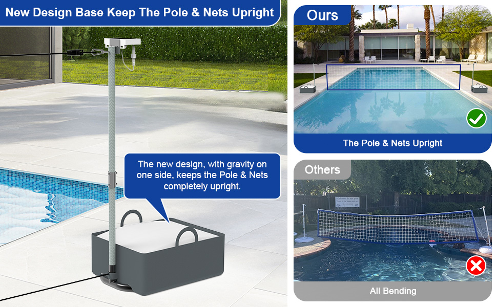 water volleyball net for pool