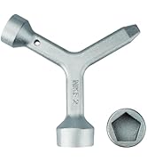 VIDABTE MKF2 Meter Curb Box Key triangle curb box wrench,Electric Box Key Water Meter Key for met...