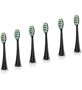 Voom Sonic Pro 7 Series Replacement Brush Heads Black/WHITE