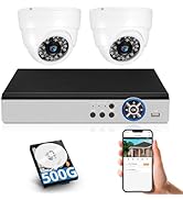 Fuers 5MP Security Camera System Indoor with AI Human Detection, 8CH H.265+ Security DVR Recorder...