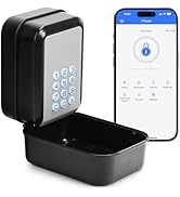 Thlevel Smart Key Lock Box Electronic Bluetooth Lock Box with APP Control &amp; PIN Code Types,Share ...