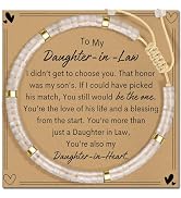 AGOT Daughter in Law Bracelets Gifts: Dear Daughter in Law Birthday Gifts from Mother in Law