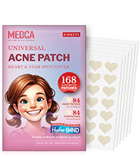 Acne Patches for Face - Hydrocolloid Bandages (108 Count) Pimple Patches for Face in 2 Universal Siz...
