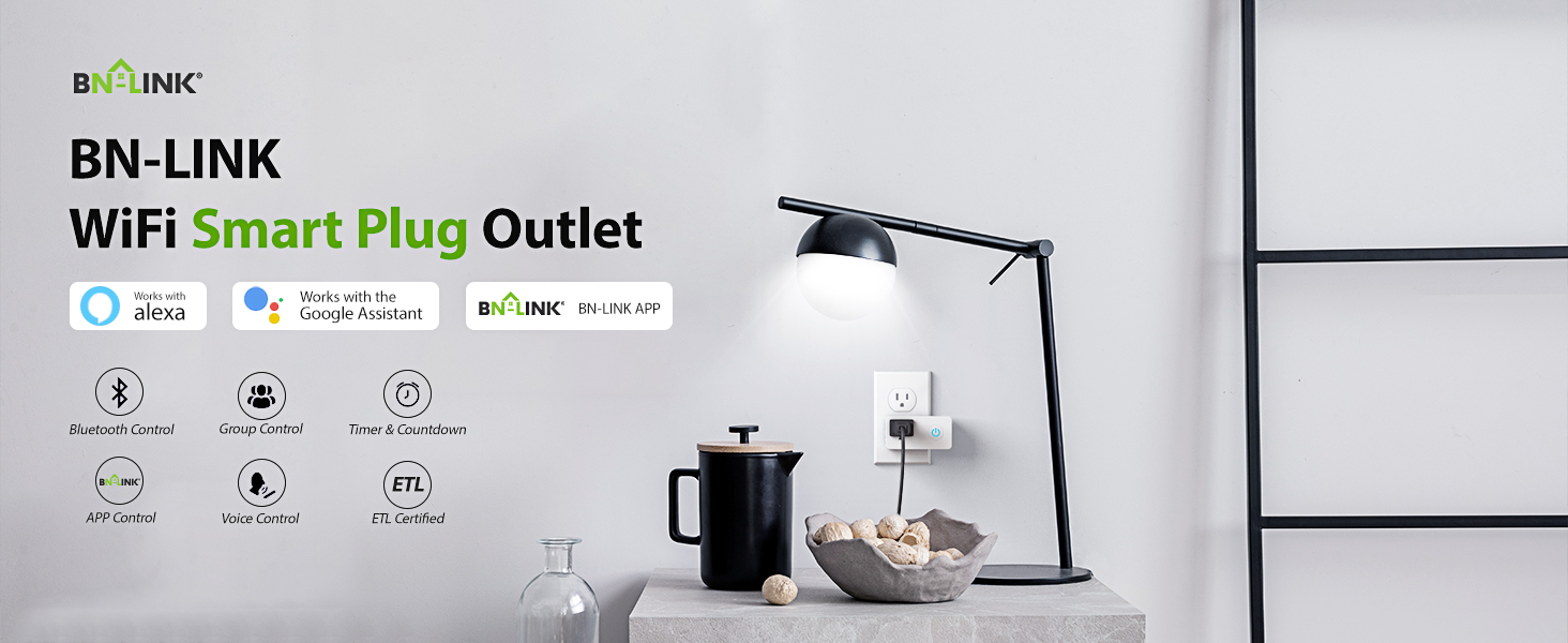 BN-LINK WiFi Smart Plug Outlet