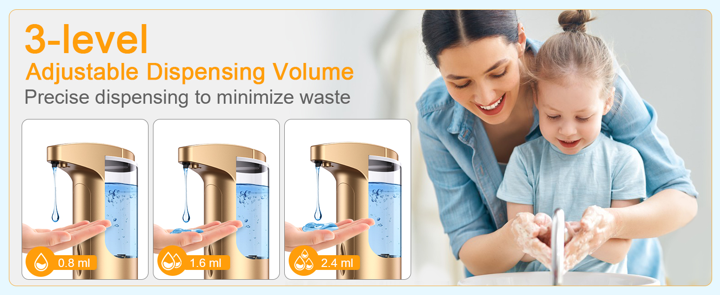 Automatic Soap Dispenser, 370ml Touchless Automatic Liquid Soap Dispenser