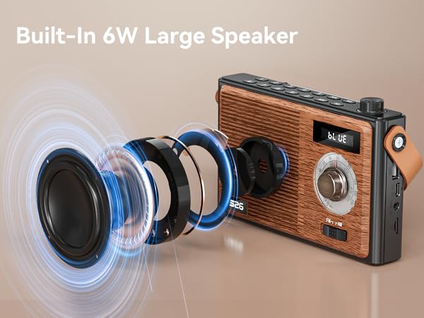 Portable Retro Bluetooth Speaker