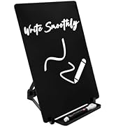 Okydoky Desktop Black Acrylic Dry Erase Board, Tabletop whiteboard with Stand, 10