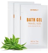 BFZMSLY 30 Pack Travel Size Body Wash Packets Bulk (0.35oz, White Tea Scent) – Mini Individual Pa...