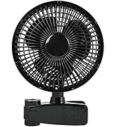 Simple Deluxe Clip Fan, 6-Inch Grow Tent Fan, Monkey Fan, Adjustable 90° Angles, 15W, 2-Speeds Co...