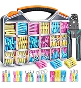 620Pcs Heat Shrink Wire Connectors Electrical Kit with Crimp Tool- Marine Boat Truck Terminals As...