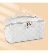 Cosmetic Bag,Travel Makeup Bag, Large Capacity Cosmetic Bags for Women, Waterproof Portable Open ...