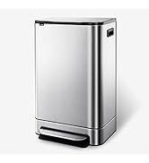Kitchen Trash Can - ELPHECO - 13.2 Gallon Stainless Steel Garbage Bin with Soft Slow Lid, 50 Lite...