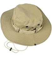 Bawnhaw Fishing Sunblock Bucket Hats Men Women UV-Protection Cotton Breathable Foldable Hiking Ga...