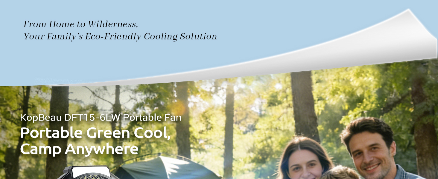 portable battery powered fan for camping outdoor patio rechargeable tent